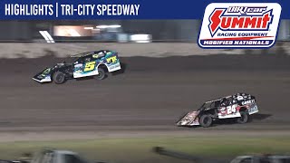 DIRTcar Summit Modified Nationals  TriCity Speedway  July 4 2023  HIGHLIGHTS [upl. by Yonatan]