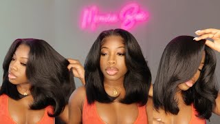 Outre Perfect Hairline Leomie  Natural Hair Blow Out Style Outre Hair [upl. by Ewart919]