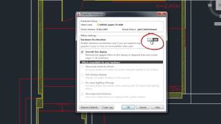 Novedades de AutoCAD 2015  Como mejorar el rendimiento gráfico [upl. by Pine]