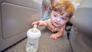 Baby Crawls for the First Time [upl. by Adham]