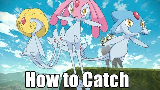 Pokemon Legends Arceus How to Catch Mesprit Azelf and Uxie  The Plate of the Lakes [upl. by Corneille]