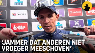 Dylan Teuns na Brabantse Pijl “Jammer dat anderen niet een rondje vroeger meeschoven” [upl. by Kessler385]