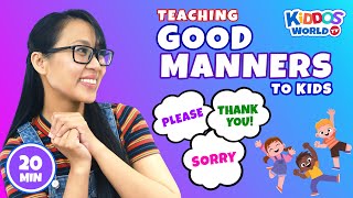 Learning Good Manners for Kids  Miss V Teaching Children with good behaviour and Being Polite [upl. by Liemaj]