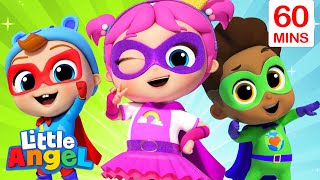 Superhero Song  More Little Angel Kids Songs amp Nursery Rhymes [upl. by Lleze899]