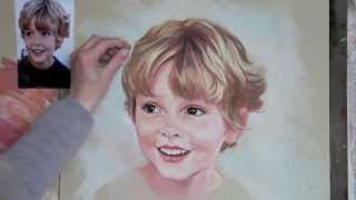 Pastel portrait step by step [upl. by Siesser]