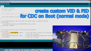 ESP32 Arduino Core Create Custom USB VID amp PID for CDC Serial VCP Class Device [upl. by Ethelda628]