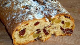 Christstollen Weihnachtsstollen selber machen einfach Kochen Stollen Weihnachten BackRezept 12 [upl. by Aicenat307]