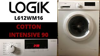 Logik L612WM16 Washing Machine  Cotton Intensive 90 [upl. by Vezza]