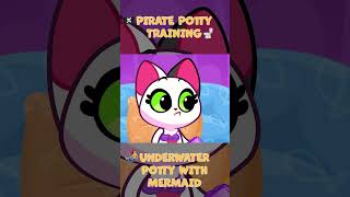 🏴‍☠️ MERMAID AND PIRATES POTTY TRAINING 🧜‍♀️🚽Underwater Potty 😻 PURR PURR [upl. by Ijat568]