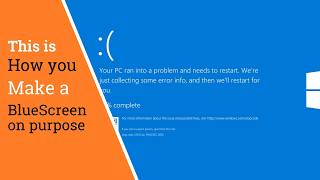 Initiate a Bluescreen on purpose How I created the crowdstrike short [upl. by Aelegna]