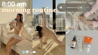 realistic WINTER morning routine ❄️🤍 GET MOTIVATED healthy habits aesthetic vlog [upl. by Schenck96]