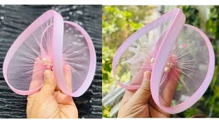 How to make hair fascinator  DIY Hair Fascinator  Kids hair fascinator  DIY hair accessories [upl. by Abeh]