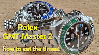 How to set your Rolex GMTMaster II [upl. by Zzaj]