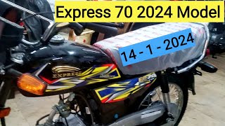 Express 70cc 2024 Model Black Colour Price 1412024 Latest Update karachi [upl. by Anaihr]