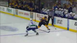 Brad Marchand amazing hit and fight MUST SEE [upl. by Brigitta]