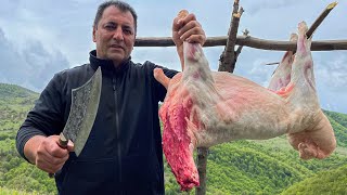 Cooking a Whole Sheep in the Kelbajar Region of Azerbaijan [upl. by Sydalg]