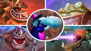 Rayman Legends  All Bosses No Damage [upl. by Granoff]