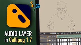 How to use the audio layer  Whats new in Callipeg 17  iPad Animation Tutorial [upl. by Dicky738]