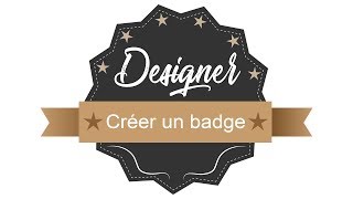 Créer un badge  Apprendre à utiliser les outils de base  Illustrator Tutoriel [upl. by Sophi]