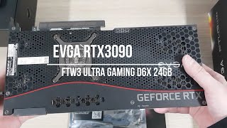 EVGA RTX 3090 FTW3 ULTRA GAMING D6X 24GB UNBOXING  에브가 3090 FTW3 ULTRA 언박싱 영상 [upl. by Yecak]