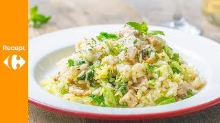 Risotto met plantaardige kip en groene kool [upl. by Mikkel23]