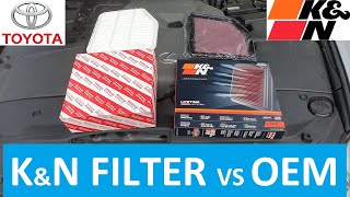 KampN Air Filter vs OEM Filter  Diesel [upl. by Ballou]