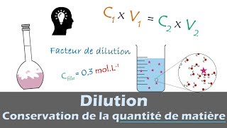 DILUTION 🧪 Conservation de la Quantité de Matière  Chimie  Lycée [upl. by Heymann]