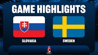 slovakia vs sweden  2023 IIHF Ice Hockey U18 World Championship [upl. by Yelyah]