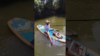 Paddle boarding on the Portneuf River idaho idaholife idahome riverlife river paddleboarding [upl. by Llewkcor101]