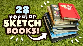 28 Popular Sketchbooks  Sketchbook Masterlist based on your comments [upl. by Venola]