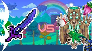 Nights edge Vs All Bosses  Terraria [upl. by Neelak]