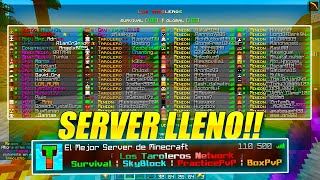 ✨CASA LLENA EL MEJOR SERVER SURVIVAL 132 JUGADORES ✨ [upl. by Ttezzil]