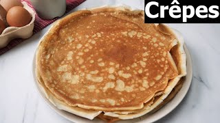 Recette des crêpes garanties sans grumeaux [upl. by Terencio856]