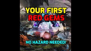 First Red Gems On Aberration Ark Ascended [upl. by Suiratnauq]