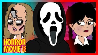 Horror Animation Compilation 8 M3gan vs Wednesday vs Scream [upl. by Fari]