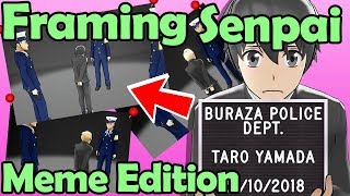 REAL Yandere plays Yandere Simulator 🔥MEME EDITION🔥 Framing Senpai in Yandere Simulator Update [upl. by Yorgerg450]