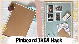 Pinboard IKEA Hack  IKEA Pinboard Transformation  DIY Pinboard For Office or Bedroom [upl. by Combes]