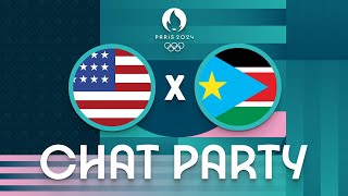 USA v South Sudan  Mens Olympic Basketball Tournament Paris 2024  Chat Party ⚡🏀 [upl. by Nhoj]