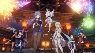 Lantern Rite Cutscene CN Dub  EN Sub ft Keqing amp Ning Guangs new skins [upl. by Januarius]