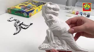 SES Creative  Casting and painting  TRex with skeleton Unboxing amp How to [upl. by Ennazus]