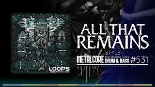 Metalcore Backing Track  Drum And Bass  All That Remains Style  100 bpm Jam in C Minor [upl. by Julina]