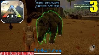 ARK Survival Evolved Mobile Gameplay 3  Taming Phiomia iOS Android [upl. by Ohploda]