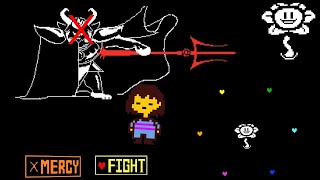 Undertale Killing Asgore Pacifist run [upl. by Stranger]