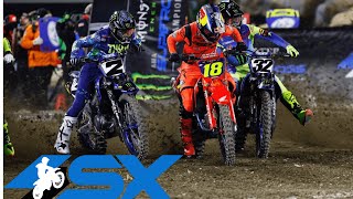 Supercross Round 1 450SX Highlights  Anaheim CA Angel Stadium  Jan 6 2024 [upl. by Tecla437]