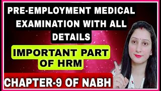 Preemployment medical screening॥NABH video॥Test required in NABH hosp॥Hospital Preemployment test [upl. by Crudden]