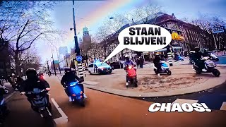 CHAOS RIDE OUT ROTTERDAM EN POLITIE ACHTERVOLGING part 2  ErraVlogs [upl. by Lelah]