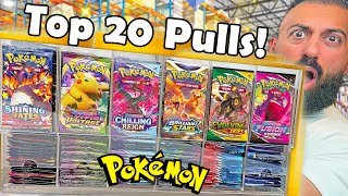 Top 20 Best Pokemon Card Pulls From THIS [upl. by Anavrin382]