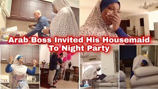 ARAB HOUSEMAIDSHAGALA GOT INVITED TO NIGHT PARTY BY HER BOSS Housemaid Lifestyle Vlog [upl. by Atrahc42]