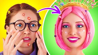 De Nerd Laid à Loolilaly 🍭🩷 Transformation Incroyable de Nerd ✨ Astuces de Relooking Extrême 💄 [upl. by Sollows]