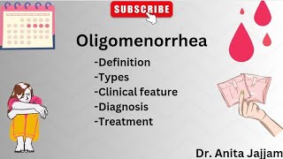 Oligomenorrhea [upl. by Icken857]